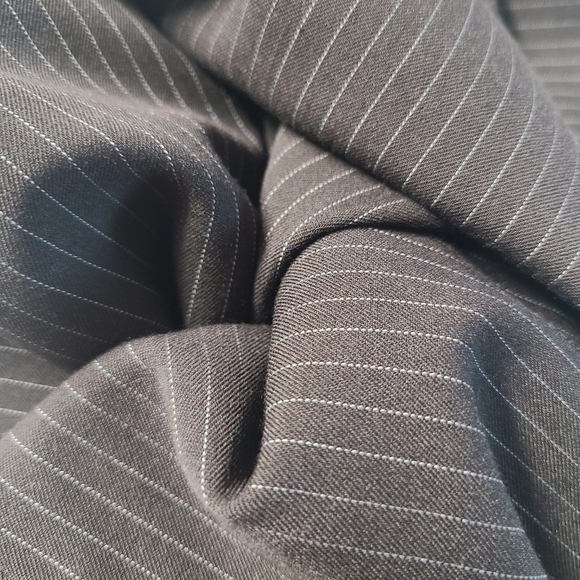 Pencil Skirt Classic Knee Length Black Pinstripe - Picture 8 of 14